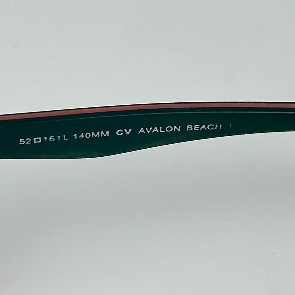 Avalon Beach Womens Eyeglasses Frame Black Tortoise Plastic Full Rim 52-16-140mm
